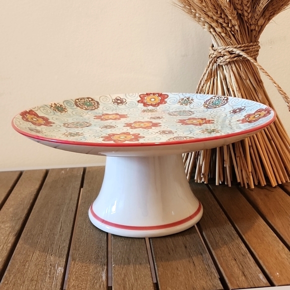 Porcelain Cake Stand, Round Dessert Stand, Cake Stand for Dessert - Picture 1 of 5